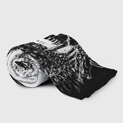 Плед флисовый Череп - Черный клевер, цвет: 3D-велсофт — фото 2