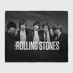 Плед флисовый The Rolling Stones - rock, цвет: 3D-велсофт