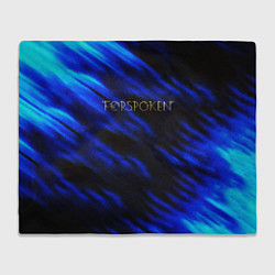 Плед Forspoken frey blue game abstraction