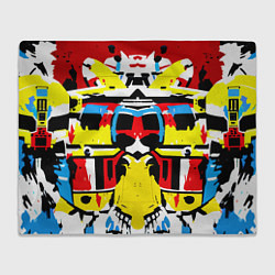 Плед Cyber abstraction