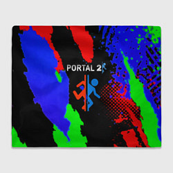 Плед Portal 2 краски сочные текстура