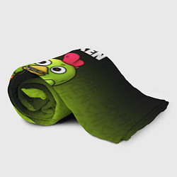 Плед флисовый Chicken Gun - Zombie Chicken, цвет: 3D-велсофт — фото 2