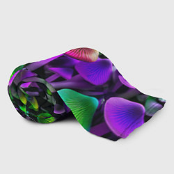Плед флисовый Люминесцентные грибы, цвет: 3D-велсофт — фото 2