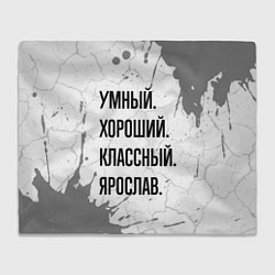 Плед Умный, хороший и классный: Ярослав