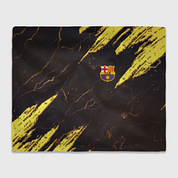 Плед флисовый Barcelona краски текстура, цвет: 3D-велсофт