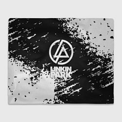 Плед Linkin park logo краски текстура
