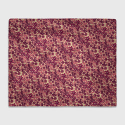 Плед Цветочный жёлто-розовый