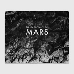 Плед Thirty Seconds to Mars black graphite