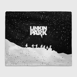 Плед флисовый Linkin park bend steel, цвет: 3D-велсофт