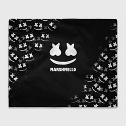 Плед Marshmello белое лого