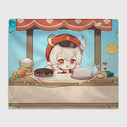 Плед флисовый Genshin Impact Кли cute chibi, цвет: 3D-велсофт