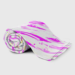 Плед флисовый Розовые паттерны, цвет: 3D-велсофт — фото 2