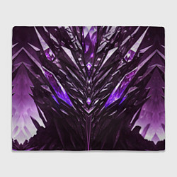 Плед Фиолетовые кристаллы и камень