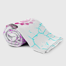 Плед флисовый Blink 182 неоновые краски, цвет: 3D-велсофт — фото 2