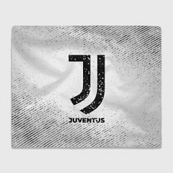 Плед флисовый Juventus с потертостями на светлом фоне, цвет: 3D-велсофт