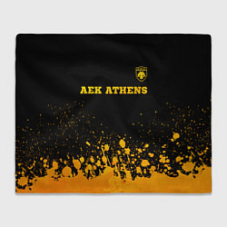 Плед AEK Athens - gold gradient посередине