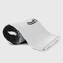 Плед флисовый Juventus sport black geometry, цвет: 3D-велсофт — фото 2