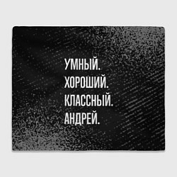 Плед Умный хороший классный: Андрей