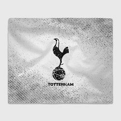 Плед Tottenham с потертостями на светлом фоне
