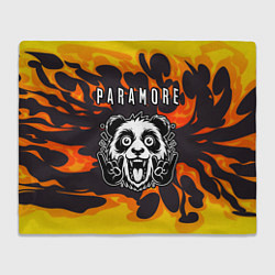 Плед Paramore рок панда и огонь