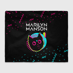 Плед Marilyn Manson - rock star cat