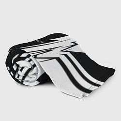 Плед флисовый Tesla - black and white, цвет: 3D-велсофт — фото 2
