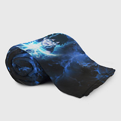 Плед флисовый Юкио - Синий экзорцист, цвет: 3D-велсофт — фото 2