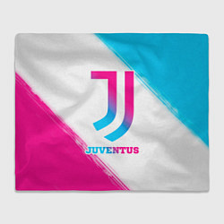 Плед Juventus neon gradient style