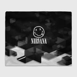 Плед Nirvana текстура рок