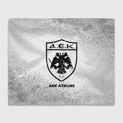 Плед AEK Athens с потертостями на светлом фоне