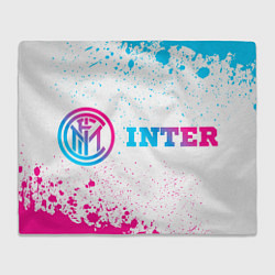 Плед Inter neon gradient style по-горизонтали