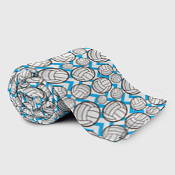 Плед флисовый Мячи волейбольные паттерн, цвет: 3D-велсофт — фото 2