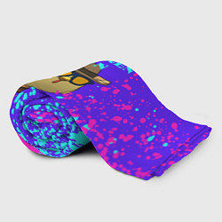 Плед флисовый Чикен ган брызги, цвет: 3D-велсофт — фото 2