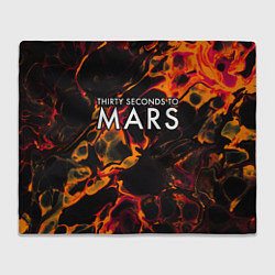 Плед Thirty Seconds to Mars red lava