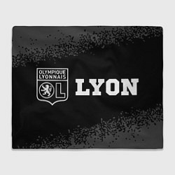 Плед Lyon sport на темном фоне по-горизонтали