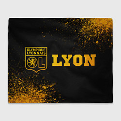 Плед Lyon - gold gradient по-горизонтали