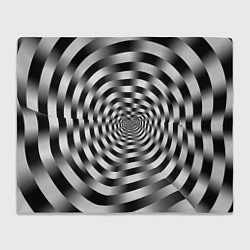 Плед Оптическая иллюзия спиральное заклинание