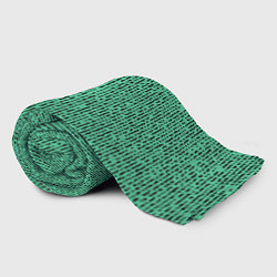 Плед флисовый Мозаика нефритовый зелёный, цвет: 3D-велсофт — фото 2