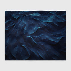 Плед Синие глубокие абстрактные волны