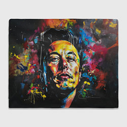 Плед Граффити портрет Илона Маска