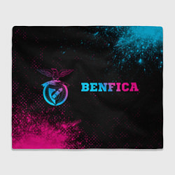 Плед Benfica - neon gradient по-горизонтали