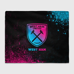 Плед West Ham - neon gradient
