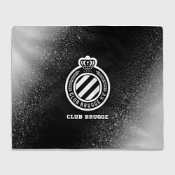 Плед Club Brugge sport на темном фоне