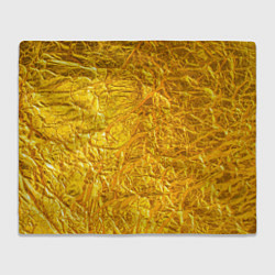 Плед Текстура золотой мятой поверхности