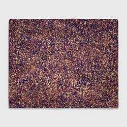 Плед флисовый Драгоценный фиолетово-медный абстракция, цвет: 3D-велсофт
