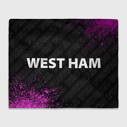 Плед West Ham pro football по-горизонтали