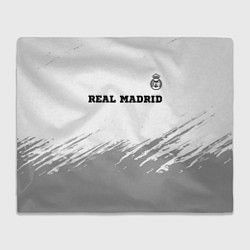 Плед Real Madrid sport на светлом фоне посередине