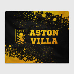 Плед Aston Villa - gold gradient по-горизонтали