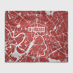 Плед Красная карта Москвы