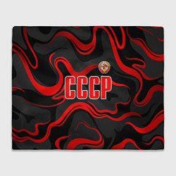 Плед СССР - red stripes